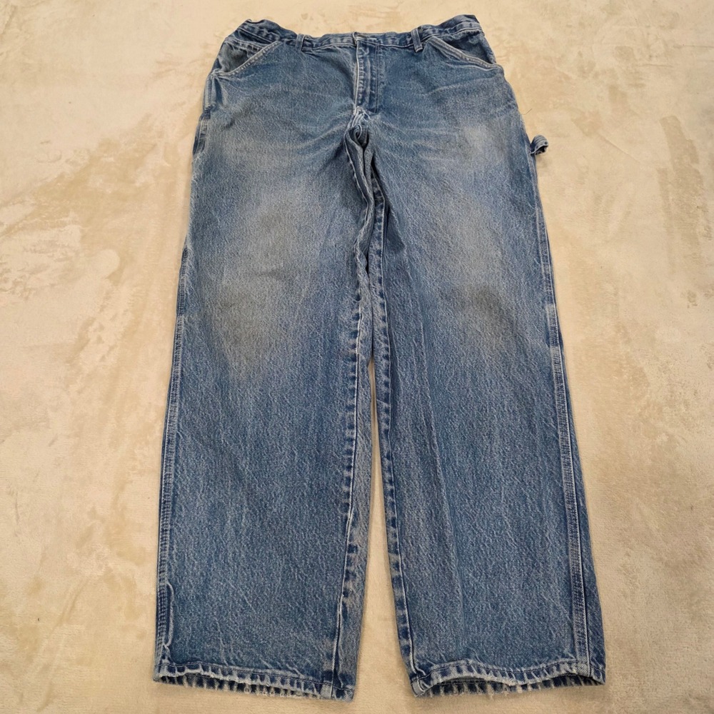 VTG Union Line Made in USA Carpenter Denim Pants 35x31